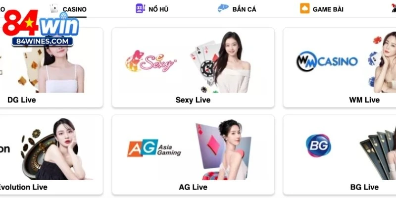 Casino 84win luôn có sức hút đặc biệt với game thủ