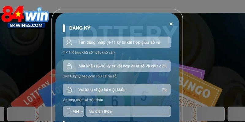 Hội viên chỉ mất 1 phút để sở hữu tài khoản 84win chính chủ